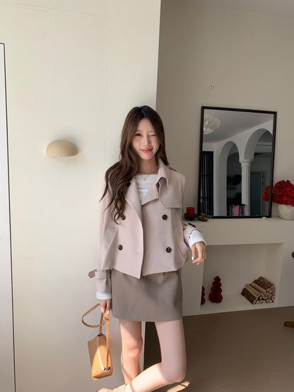Crop Trench Coat